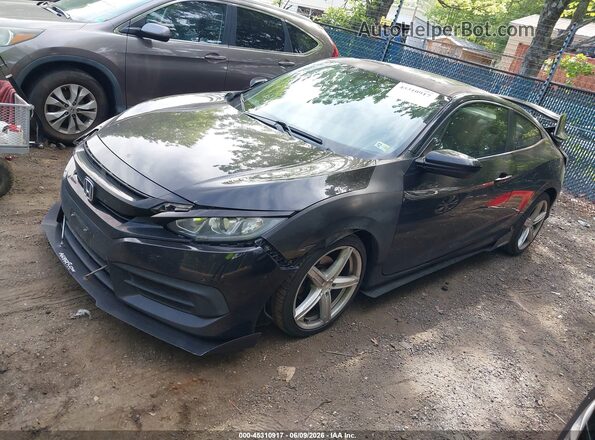 2HGFC4B07GH310420 2016 HONDA CIVIC Black Vista tres cuartos delantera izquierda
