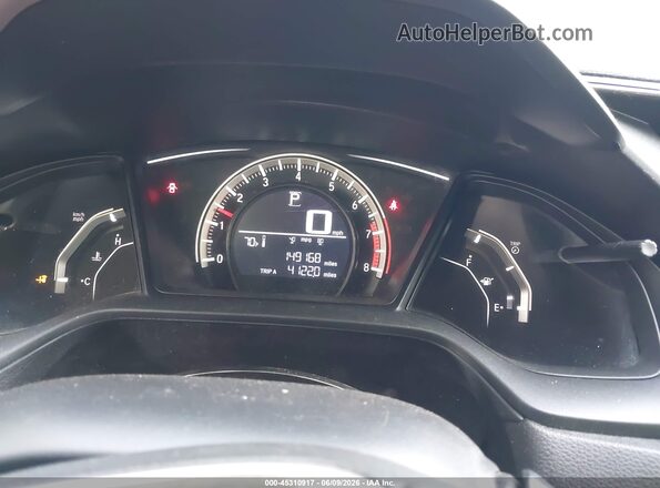 2HGFC4B07GH310420 2016 HONDA CIVIC Black Vista de los asientos traseros