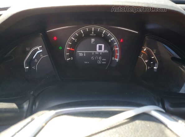 2HGFC4B08GH302374 2016 HONDA CIVIC Black Instrument cluster view