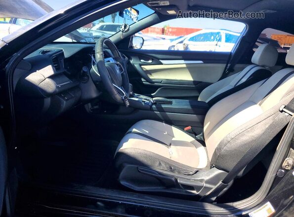 2HGFC4B08GH302374 2016 HONDA CIVIC Black Front interior view