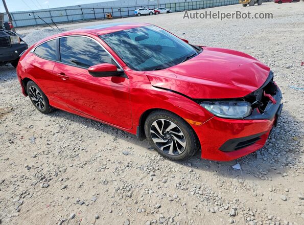 2HGFC4B09JH303671 2018 HONDA CIVIC Red Przód prawy