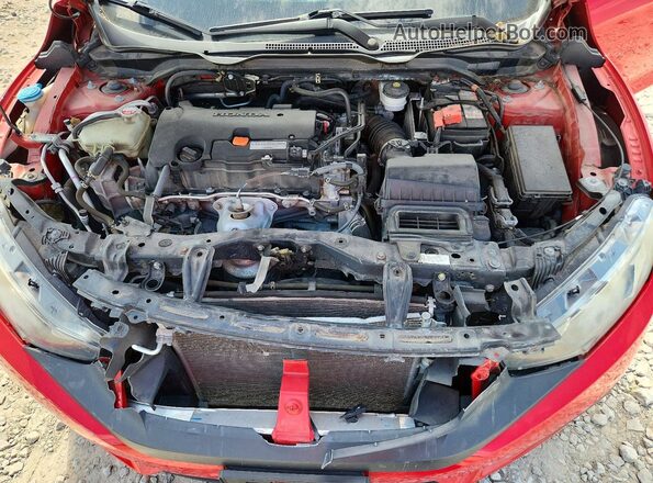 2HGFC4B09JH303671 2018 HONDA CIVIC Red Widok wnętrza z tyłu