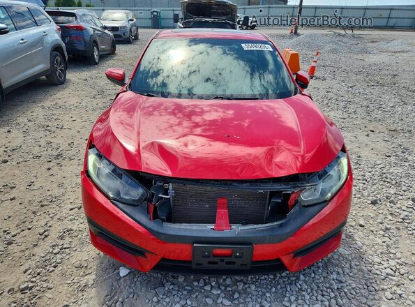2HGFC4B09JH303671 2018 HONDA CIVIC Red Widok z przodu