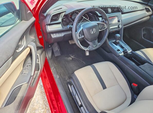 2HGFC4B09JH303671 2018 HONDA CIVIC Red Widok deski rozdzielczej
