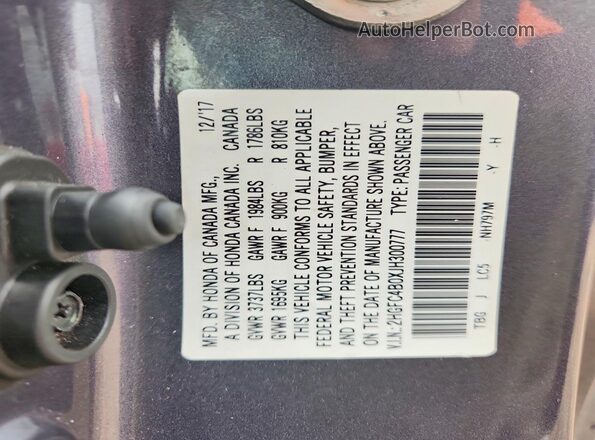 2HGFC4B0XJH300777 2018 HONDA CIVIC Silver Вид підкапотного простору
