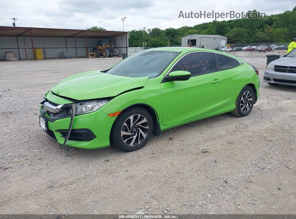 2HGFC4B50GH309797 2016 HONDA CIVIC Green Przód lewy