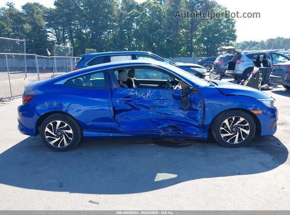 2HGFC4B52JH306813 2018 HONDA CIVIC Blue Widok z przodu