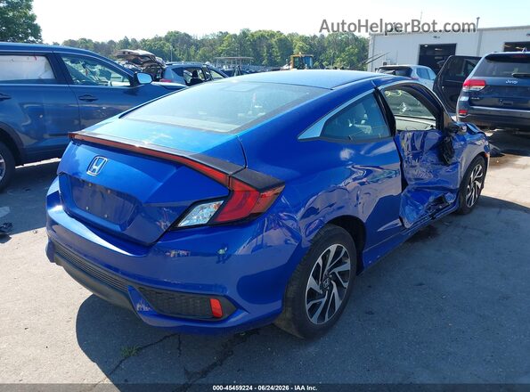 2HGFC4B52JH306813 2018 HONDA CIVIC Blue Tył prawy