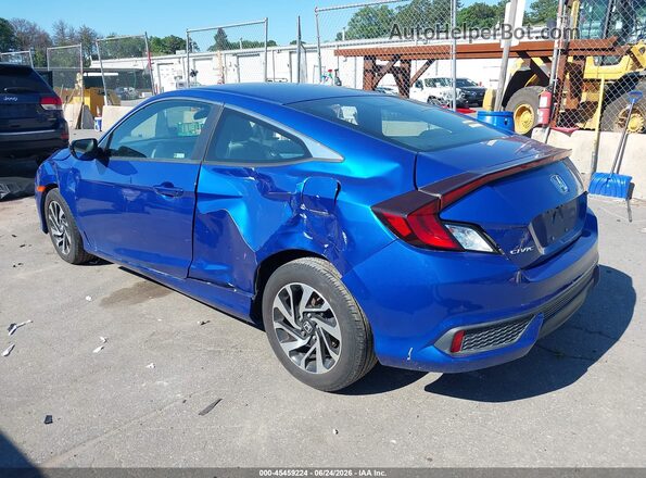 2HGFC4B52JH306813 2018 HONDA CIVIC Blue Tył lewy