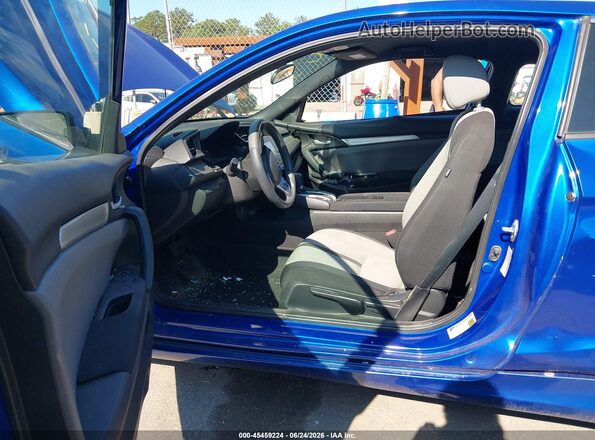 2HGFC4B52JH306813 2018 HONDA CIVIC Blue Widok wnętrza z przodu