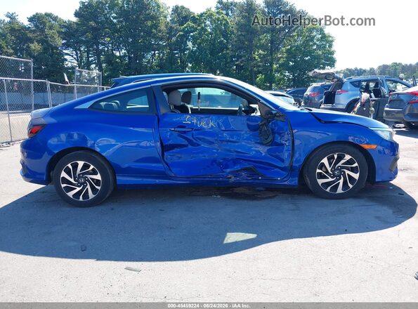2HGFC4B52JH306813 2018 HONDA CIVIC Blue Widok wnętrza 360 stopni