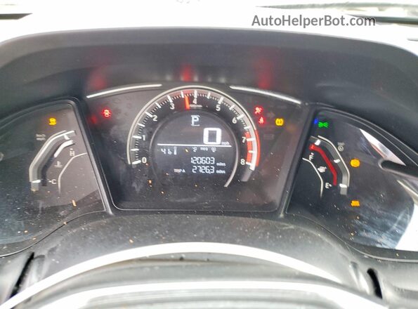 2HGFC4B53HH305485 2017 HONDA CIVIC Silver Instrument cluster view