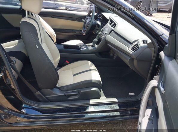 2HGFC4B54GH304294 2016 HONDA CIVIC Black Widok wnętrza z przodu