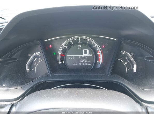 2HGFC4B54GH304294 2016 HONDA CIVIC Black Widok tylnych siedzeń
