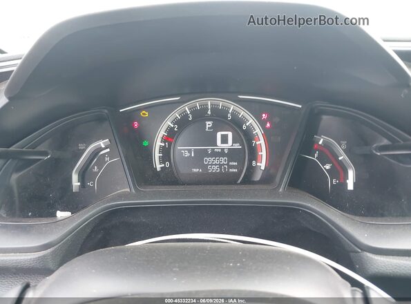 2HGFC4B56HH306842 2017 HONDA CIVIC Blue Rear seats view