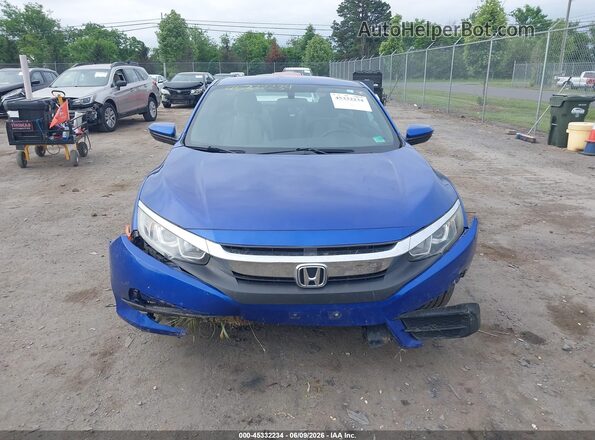 2HGFC4B56HH306842 2017 HONDA CIVIC Blue Instrument cluster view