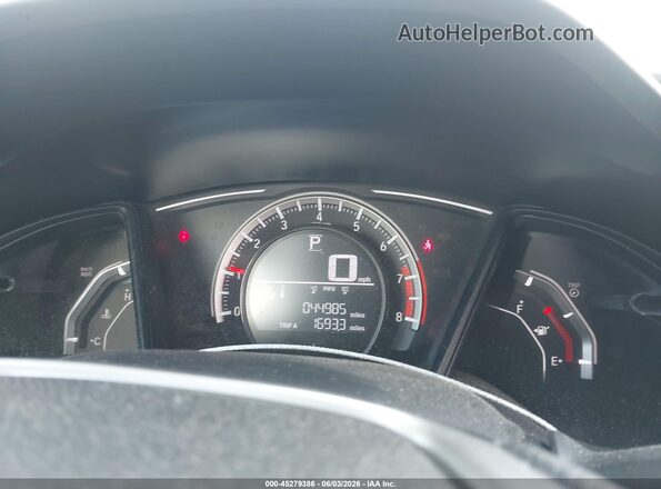 2HGFC4B57HH306445 2017 HONDA CIVIC Gray Widok tylnych siedzeń