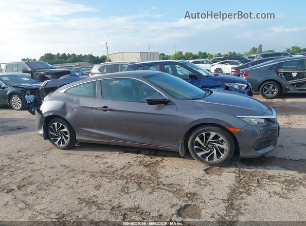 2HGFC4B57HH306445 2017 HONDA CIVIC Gray Widok wnętrza z tyłu