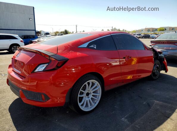 2HGFC4B58GH314228 2016 HONDA CIVIC Red Հետևի աջ