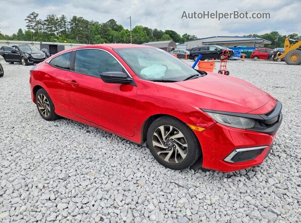 2HGFC4B61KH305890 2019 HONDA CIVIC Red წინა მარჯვენა