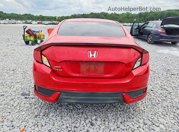 2HGFC4B61KH305890 2019 HONDA CIVIC Red უკანა ხედი