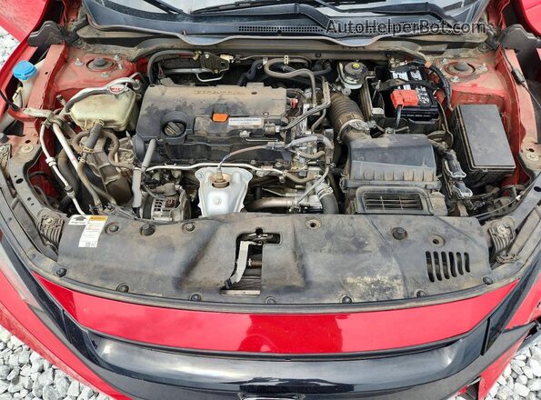 2HGFC4B61KH305890 2019 HONDA CIVIC Red უკანა სალონის ხედი