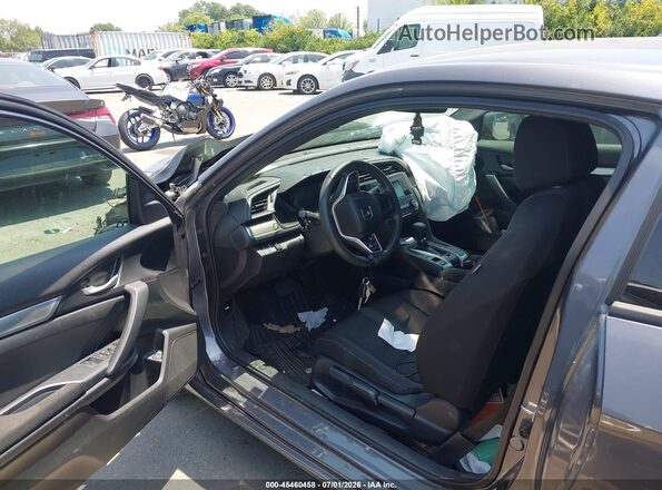 2HGFC4B62KH301010 2019 HONDA CIVIC Gray Вид салону спереду