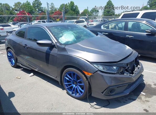 2HGFC4B62KH301010 2019 HONDA CIVIC Gray Вид задньої частини салону