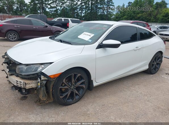 2HGFC4B84LH301786 2020 HONDA CIVIC White წინა მარცხენა ხედი სამი მეოთხედიდან