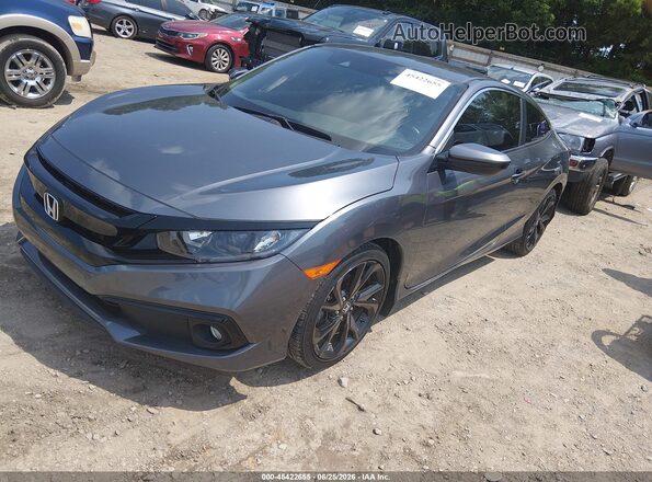 2HGFC4B84LH302436 2020 HONDA CIVIC Gray Front left