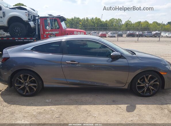 2HGFC4B84LH302436 2020 HONDA CIVIC Gray Rear interior view