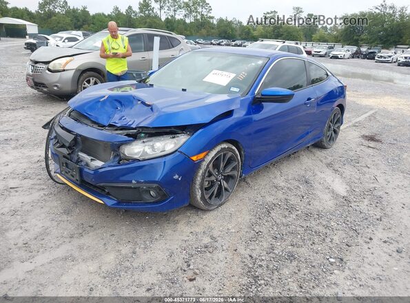 2HGFC4B85KH309023 2019 HONDA CIVIC Blue Przód lewy