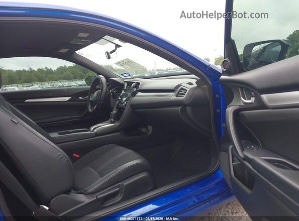 2HGFC4B85KH309023 2019 HONDA CIVIC Blue Widok wnętrza z przodu