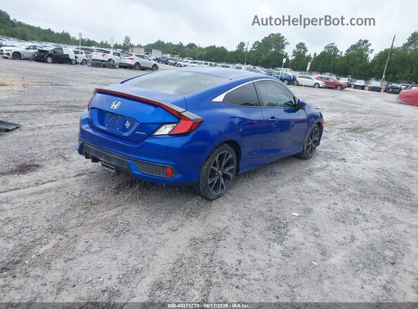 2HGFC4B85KH309023 2019 HONDA CIVIC Blue Tył prawy