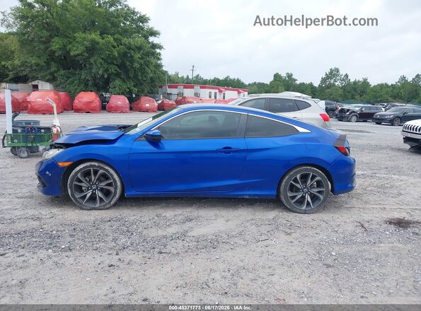 2HGFC4B85KH309023 2019 HONDA CIVIC Blue Widok wnętrza 360 stopni
