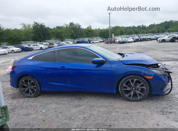 2HGFC4B85KH309023 2019 HONDA CIVIC Blue Widok wnętrza z tyłu