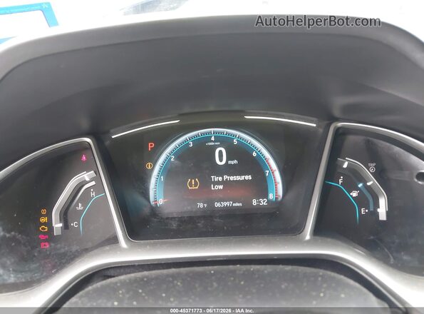 2HGFC4B85KH309023 2019 HONDA CIVIC Blue Widok tylnych siedzeń