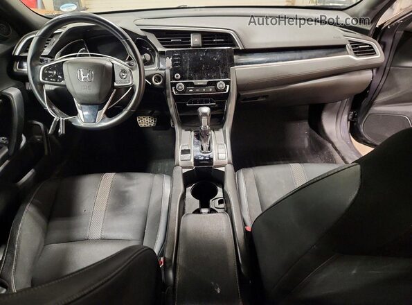 2HGFC4B89KH301684 2019 HONDA CIVIC Gray Widok deski rozdzielczej