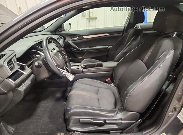 2HGFC4B89KH301684 2019 HONDA CIVIC Gray Widok wnętrza z przodu
