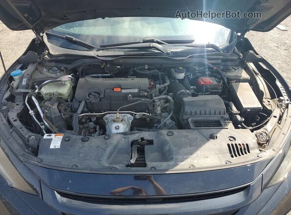 2HGFC4B89KH303936 2019 HONDA CIVIC Black Widok wnętrza z tyłu