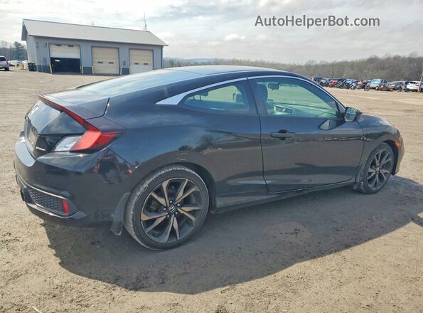 2HGFC4B89KH303936 2019 HONDA CIVIC Black Tył prawy