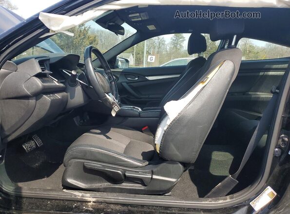 2HGFC4B89KH303936 2019 HONDA CIVIC Black Widok wnętrza z przodu