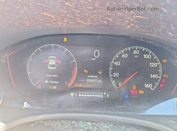 2HGFE1E50RH476667 2024 HONDA CIVIC Gray Вид щитка приладів