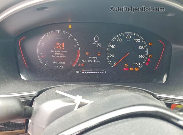 2HGFE1E53RH471401 2024 HONDA CIVIC White Instrument cluster view