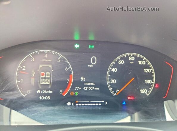 2HGFE1E54NH477606 2022 HONDA CIVIC Black Սարքավորումների վահանակի տեսք