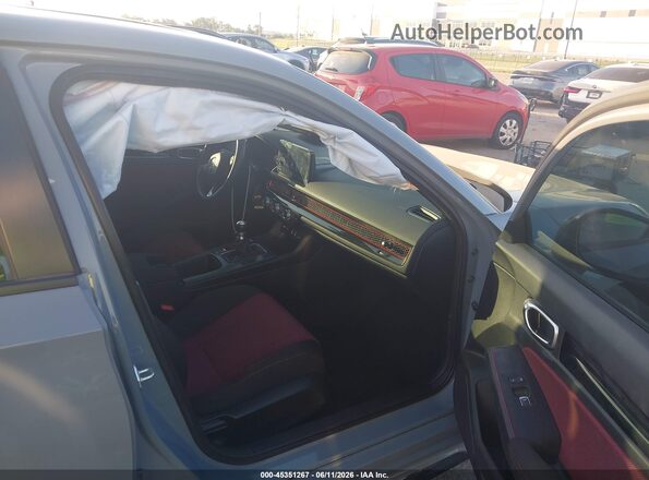 2HGFE1E55NH471135 2022 HONDA CIVIC Gray Вид салону спереду
