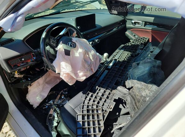 2HGFE1E55PH471588 2023 HONDA CIVIC White Вид панелі приладів