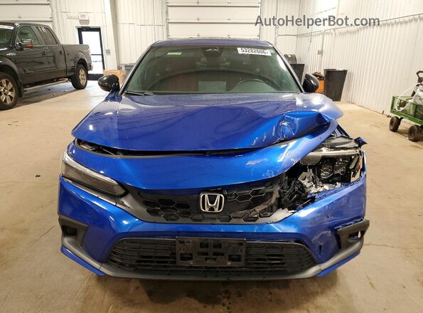 2HGFE1E56NH475551 2022 HONDA CIVIC Blue Դիմացի տեսք