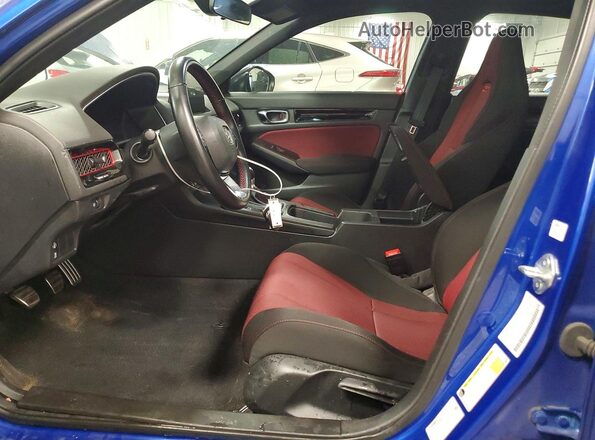 2HGFE1E56NH475551 2022 HONDA CIVIC Blue Սալոնի դիմացի տեսք