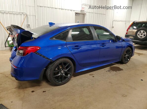 2HGFE1E56NH475551 2022 HONDA CIVIC Blue Հետևի աջ